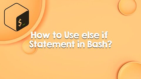 How to use else if statement in bash