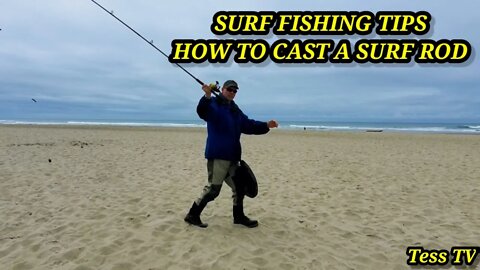 SURF FISHING TIPS🐠 HOW TO CAST A SURF ROD