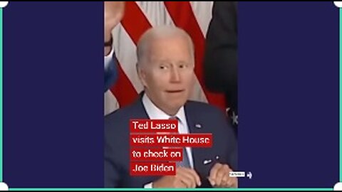 Ted Lasso visits White House to check on Joe Biden