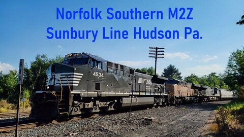 Norfolk Southern 11Z & M2Z (with UP Power) Trains at Hudson Pa. June 24 2022 #NS11Z #NSM2Z #Trains