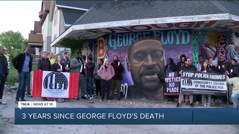 Milwaukee activists hold vigil for George Floyd 3 years on