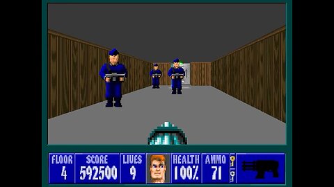 Wolfenstein 3D, DOS, 1992 - 100% Complete, Episode 2 Floor 4