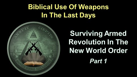 6/8/24 Biblical Use Of Weapons In The Last Days - Surviving Armed Revolution In The NWO - Part 1