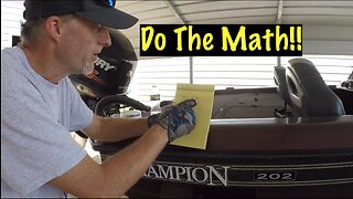 Measuring Prop To Pad On A Bass Boat! #boatproject #bassboat #outboards
