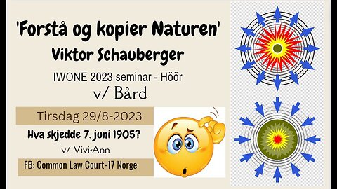 2023-08-29 Viktor Schauberger Forstå og kopier naturen v/Bård