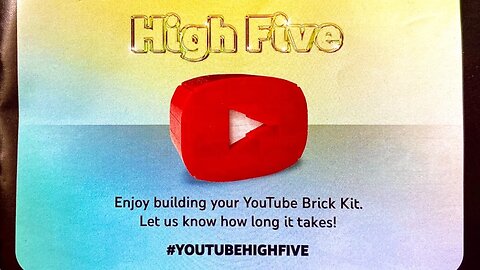 High Five YouTube Brick Kit Lego