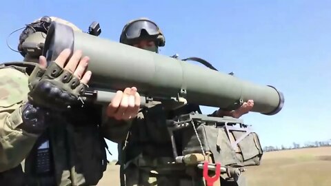 ATGM crews of one of the units of the Armed Forces of the Russia