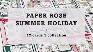 Paper Rose Studio | Summer Holiday | 12 cards 1 collection