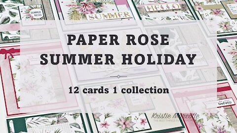 Paper Rose Studio | Summer Holiday | 12 cards 1 collection