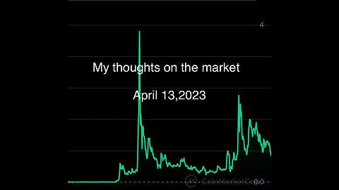 My thoughts on the ￼ crypto market April 13, 2023 ￼