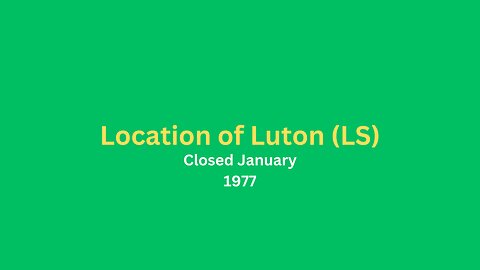 Location of Luton bus garage closed in January 1977.