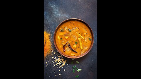 Vegetable lentils Soup (Vegetable sambar recipe || how to make indian sambar)
