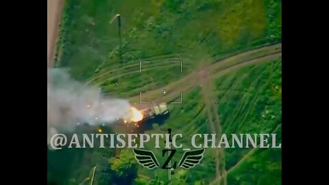 Lancet kamikaze drone destroyed a Grad of the Armed Forces of Ukraine