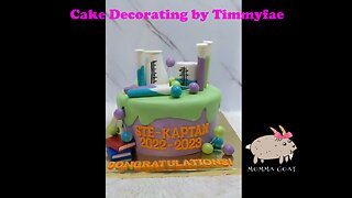 Decorating Fondant STEM Graduate Cake - DJ Khalid Congrats You xD