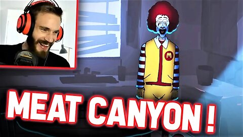 PEWDIEPIE REACTS TO MEATCANYON VIDEOS (RONALD MCDONALD & PINOCCHIO)