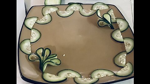 How to Decorate Your Dish with Cucumber