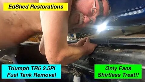 Triumph Tr6 1972 2.5 PI Fuel Tank and Filter Removal Found Footage plus update on Progress and Plans