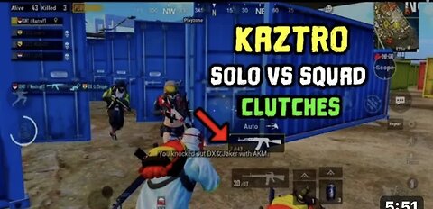Solo vs squad clutches gameplay