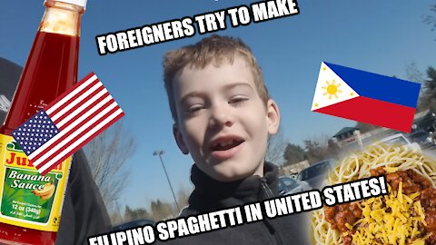 Foreigners Try To Cook Filipino Spaghetti