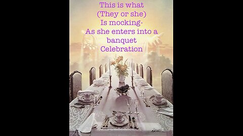 Banquet celebration- mocking these “bad” Christian’s 🤔