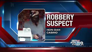 Authorities searching for armed casino robber