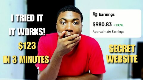 Secret Website | $123 In 3 Minutes For Free Instant Payment | Instant Withdraw (Works Worldwide)