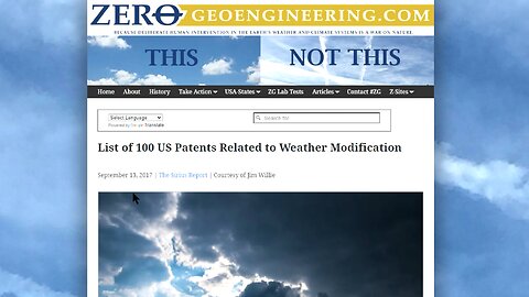 Weather Weapon Patents! SEARCH WayBackMachine, Internet Archive & Google Search🤷‍♂️