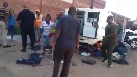 WATCH: CASH IN TRANSIT VAN LOOTED BY THUGS AND ZION CHRISTIAN CHURCH