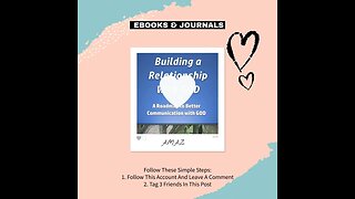 BUILDING A RELATIONSHIP WITH GOD! #ebooks #faith #KINGDOMRELATION #journal