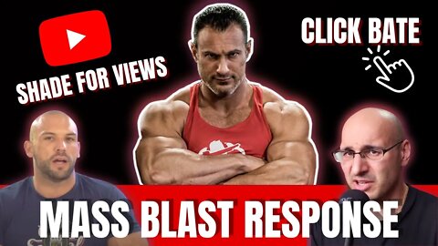 MASS BLAST RESPONSE- @BodyBuilding & BS PAY UP! @Shredded Sports Science