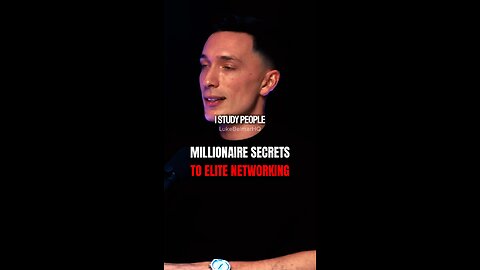 Network with MILLIONAIRES like a PRO | Luke Belmar