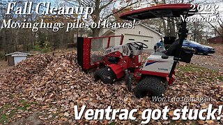 Extreme Fall Cleanup! || Steep hills, Rooftop Clean Off || Lots Of Leaves!