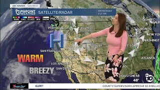 ABC 10News Pinpoint Weather with Meteorologist Megan Parry