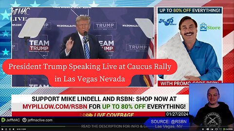 President Trump Speaking Live at Caucus Rally in Las Vegas Nevada