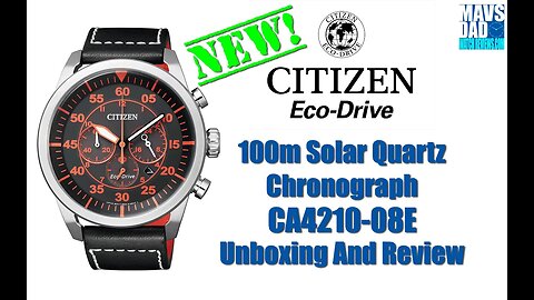 Stealth Flieger! | Citizen Eco-Drive 100m Solar Quartz Chronograph CA4210-08E Unbox & Review