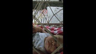 baby in swing