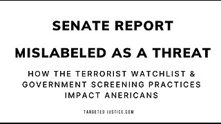 US Senate Report Confirms Pleadings in "Targeted Justice v. Garland"