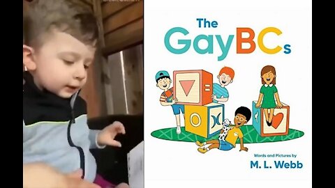 Woman has little boy read the 'GayBC's'
