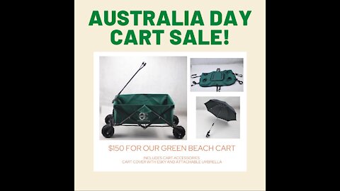 Aussie Day Beach cart Promo