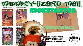 GEEK GIRL COMIC by Sam Johnson on KICKSTARTER - UNBOXING MoNKeY LiZaRD Mail