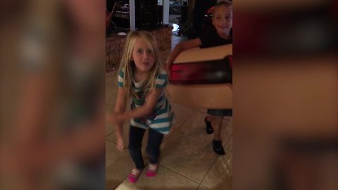 Two Adorable Tots Dance Together