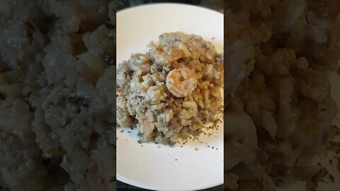 Risoto de Camarão e Fungui