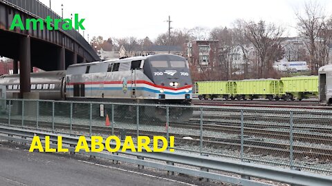 Trains! | Busy Amtrak trains during the holidays. | NY fall foliage trains