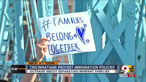 Cincinnatians protest Trump's 'zero-tolerance' policy of separating migrant families