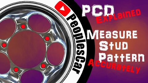 PCD Explained - Measuring Wheel Stud Diameter Accurately & Easily - PCD Pitch Circle Diameter 5 Bolt