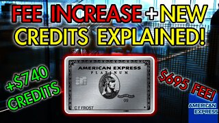 AMEX PLATINUM FEE INCREASE + NEW CREDITS FULL OVERVIEW 2021