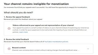 YouTube Denies My Appeal Again But Violates It's Own TOS While Doing So