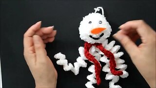 Crochet Snowman Christmas Ornament