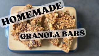 How To Make Homemade Granola Bars