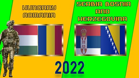 Hungary Romania VS Serbia Bosnia and Herzegovina Military Power Comparison 2022